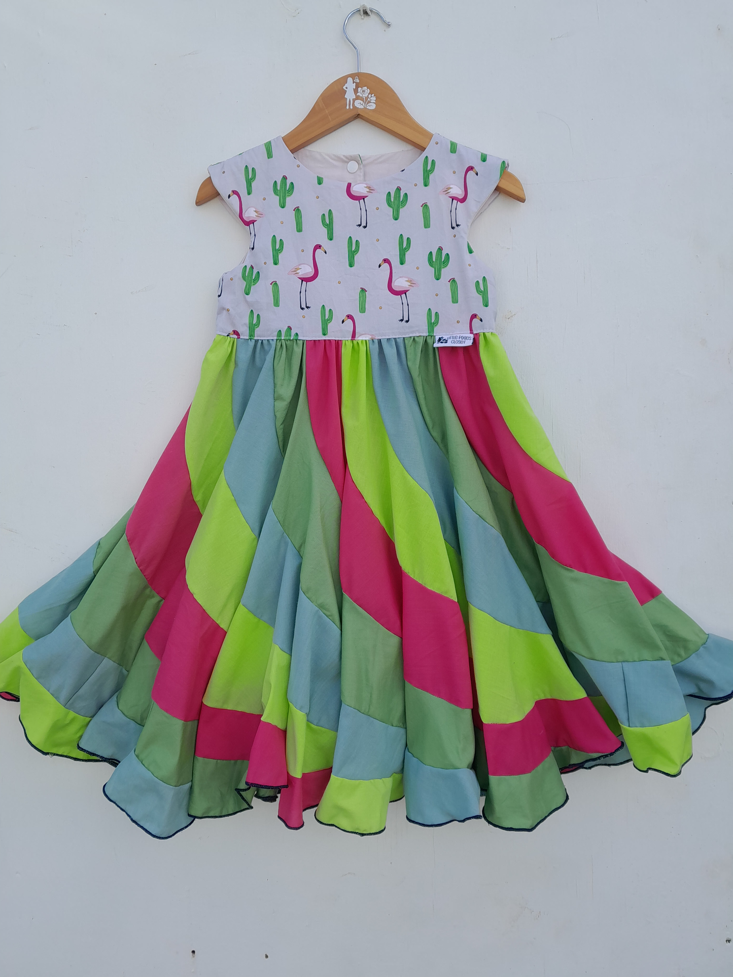 Swirl Dress - Flamingo image 0