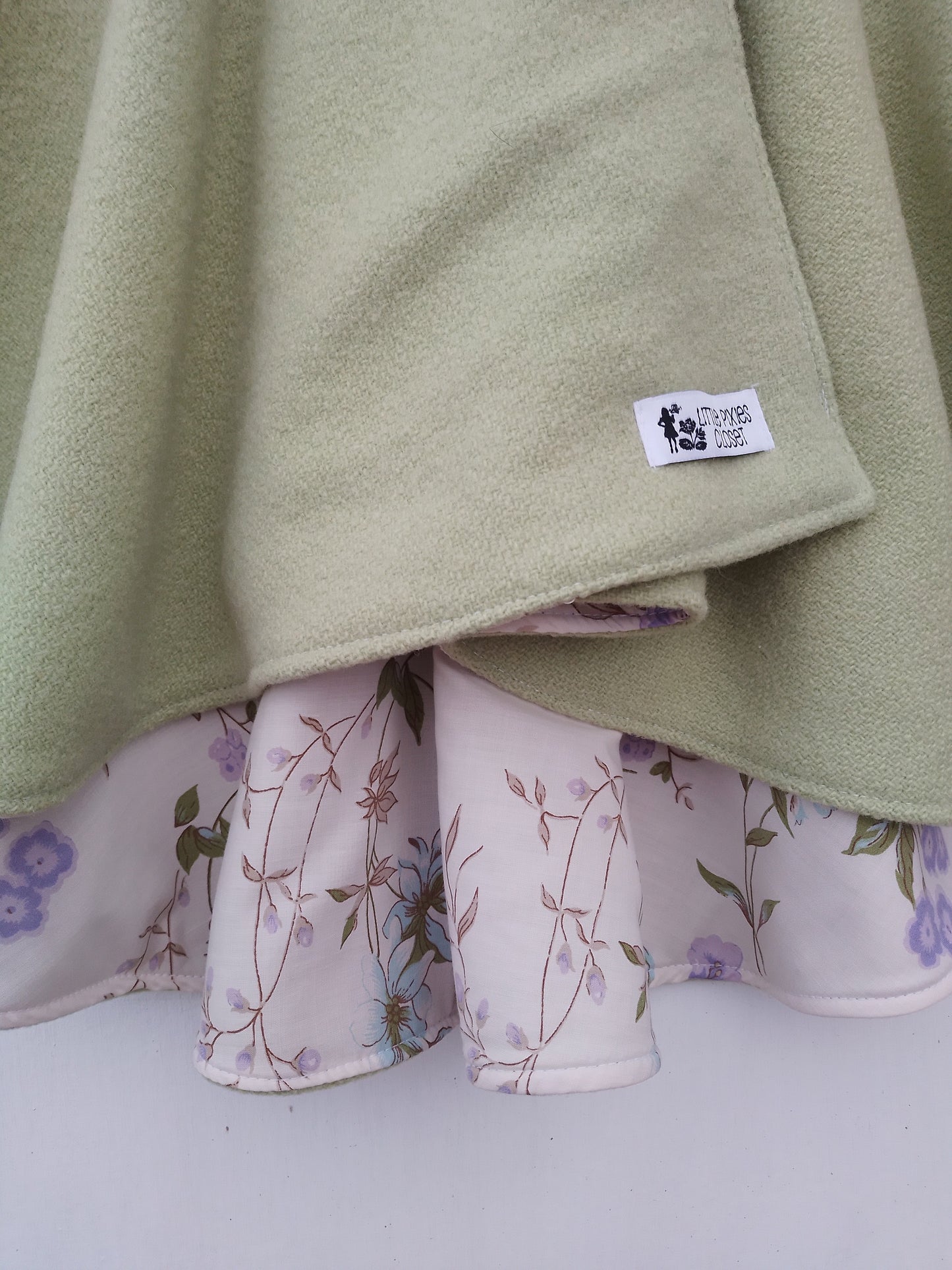 Dutchess Coat - Soft Mint + Floral image 3