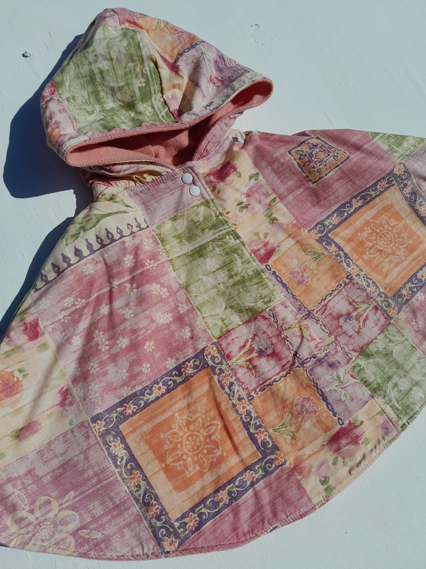 Pixie Cape - Peach floral image 2