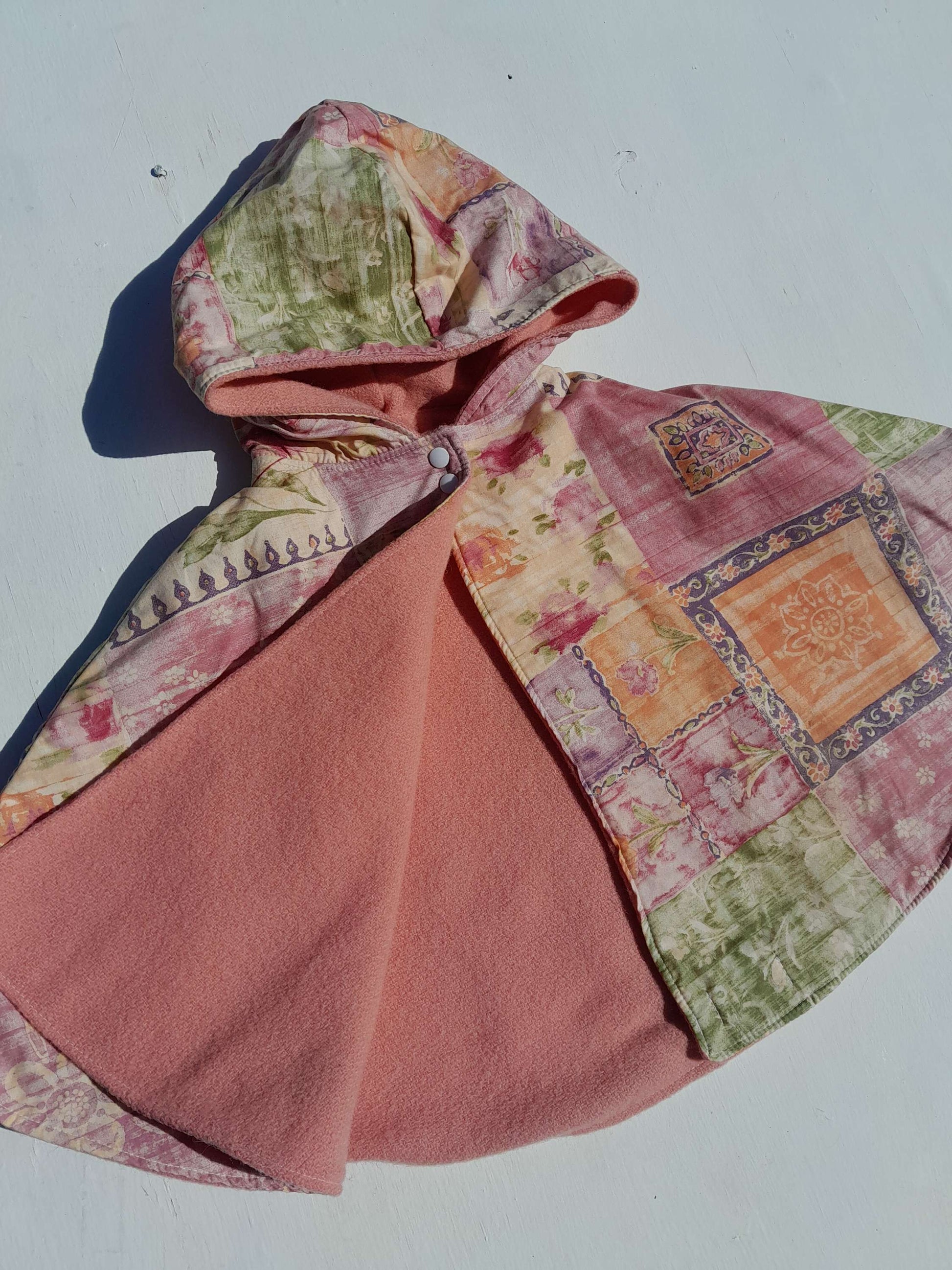 Pixie Cape - Peach floral image 1