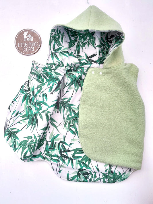 Reversible Pixie Vest - Green Wool image 0