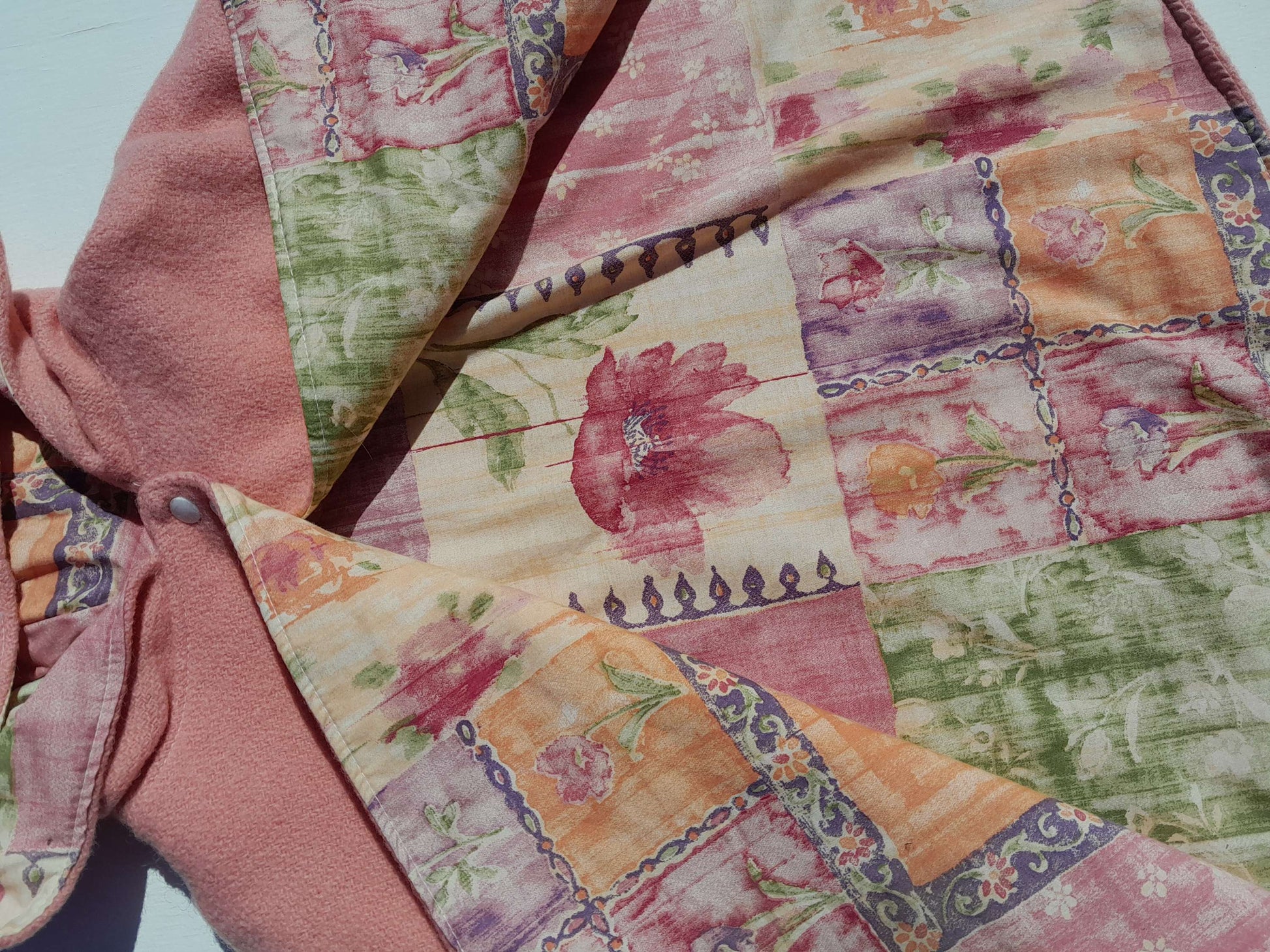 Pixie Cape - Peach floral image 3