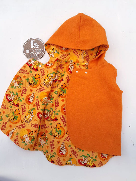 Reversible Pixie Vest - Lion King image 0